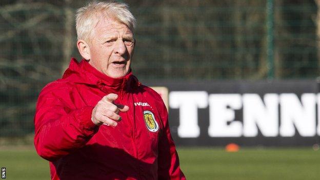 Scotland manager Gordon Strachan is under pressure going into the match against Slovenia