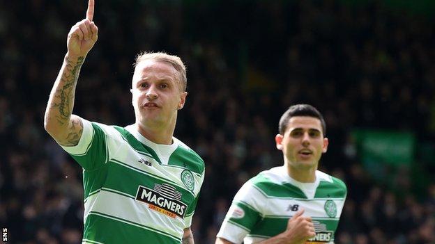 Leigh Griffiths celebrates his opener