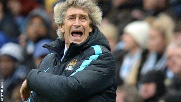 Manchester City manager Manuel Pellegrini