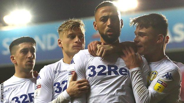 Leeds United celebrate