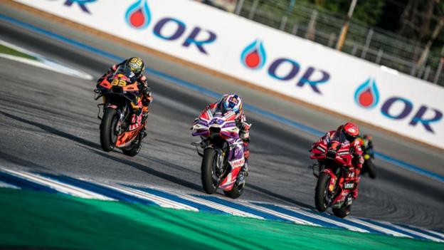 Jorge Martin, Francesco Bagnaia and Brad Binder