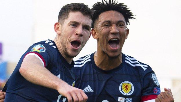 Cyprus 1-2 Scotland: Team showed character after half-time warning - Liam Palmer - BBC News