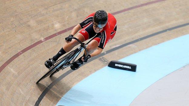 Olympic cyclist Olivia Podmore, who rode for New Zealand at 2016