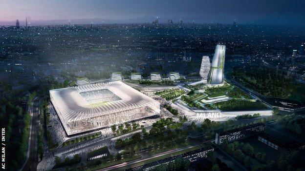 New Milan stadium design Populous