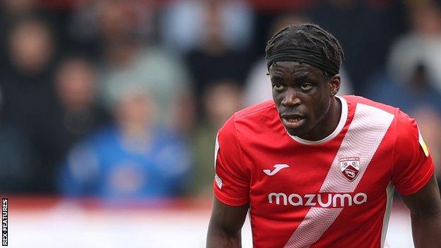 Arthur Gnahoua's five goals for Morecambe last season came via braces against Crewe and Charlton, as well as a goal in their 3-0 win against Burton in April