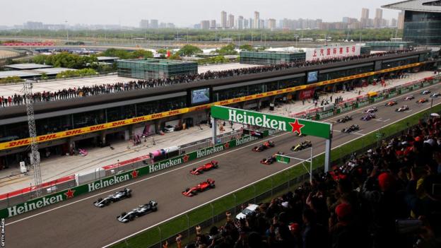 F1 circuit in Shanghai