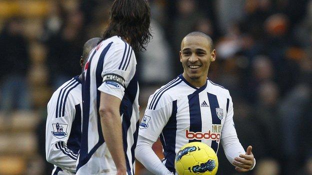 Jonas Olsson also got on the scoresheet with the second goal for Albion that day at the Molineux prior to Peter Odemwingie scoring the third and the fifth to claim the match ball