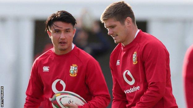 Marcus Smith (left) and Owen Farrell