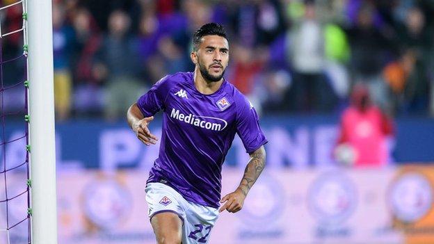 Fiorentina's Nicolas Gonzalez