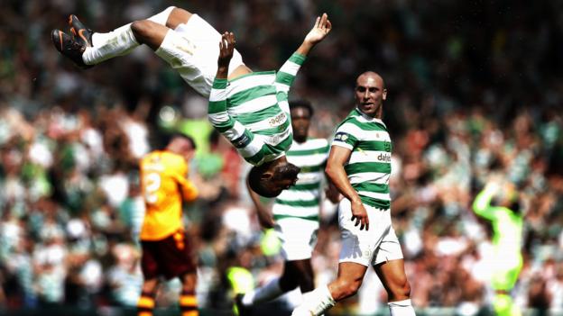 GLASGOW, SCOTLAND - MAY 19: Olivier Ntcham of Celtic celebrates after scoring his team's second goal during the Scottish Cup Final between Celtic and Motherwell at Hampden Park on May 19, 2018 in Glasgow, Scotland. (Photo by Ian MacNicol/Getty Images)