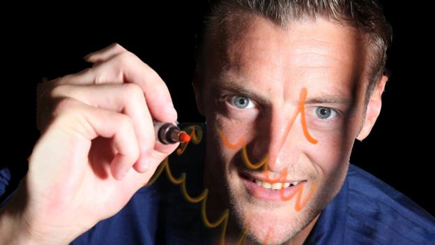 Jamie Vardy: England striker signs four-year extension with Leicester City - BBC Sport