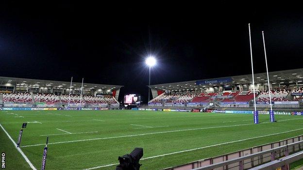 Le Kingspan Stadium de Belfast devait accueillir le derby interprovincial