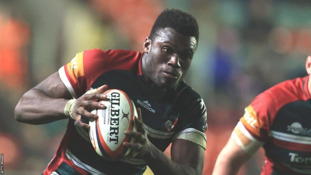 Emeka Ilione in action for Leicester Tigers
