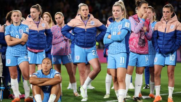 Lucy Bronze of England is in tears after the FIFA Women's World