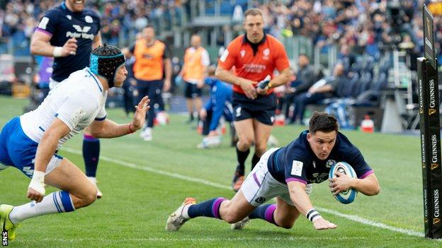 Sam Johnson scored Scotland's opening try