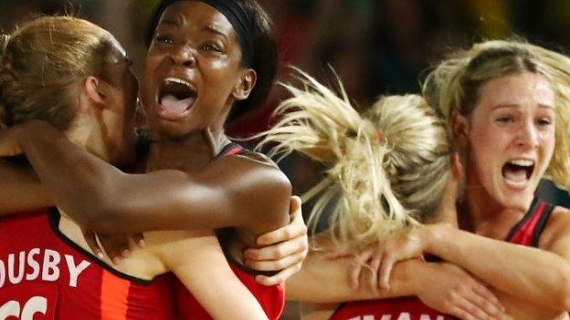 England won netball gold at the 2018 Commonwealth Games