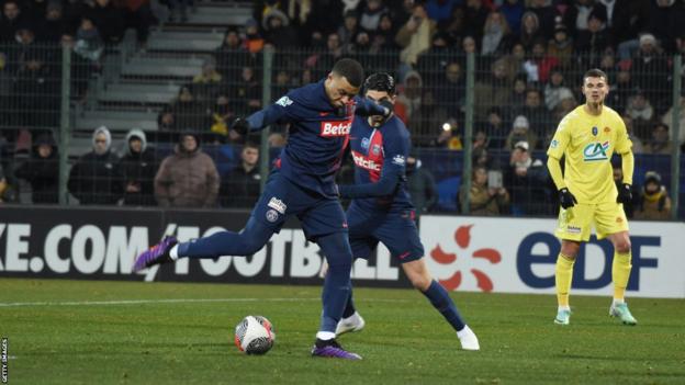 Orleans 1 4 Paris St Germain Kylian Mbappe Scores Twice In Routine French Cup Win Bbc Sport