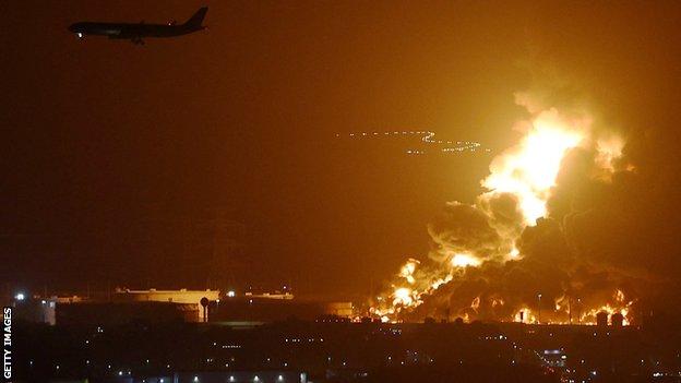Fire at oil facility near Jeddah