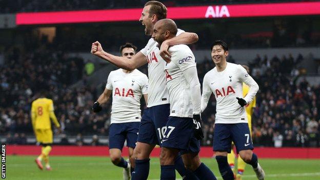 Harry Kane and Lucas Moura