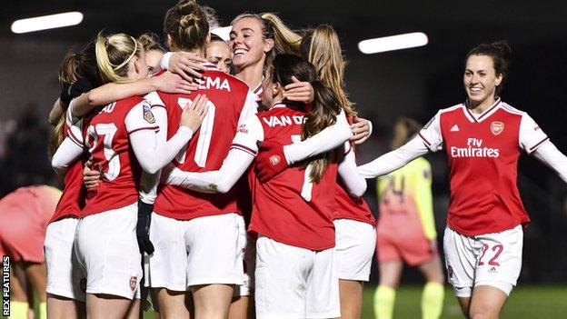 Women's Continental League Cup Arsenal and Chelsea reach final  BBC Sport