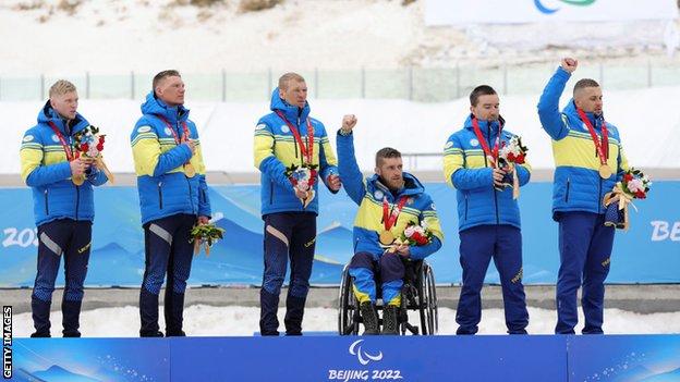 The Ukraine cross-country relay team