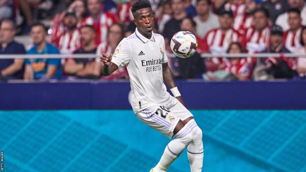 Vinicius Jr in action for Real Madrid against Atletico Madrid
