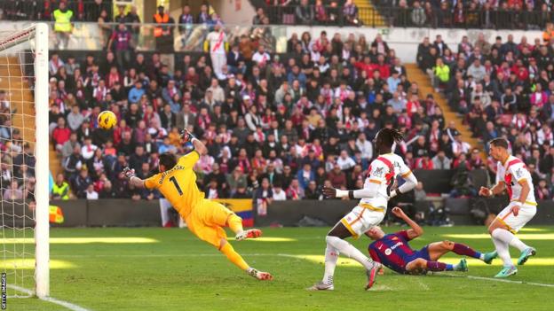 Rayo Vallecano 2-1 Barcelona: Leaders stunned as hosts inflict