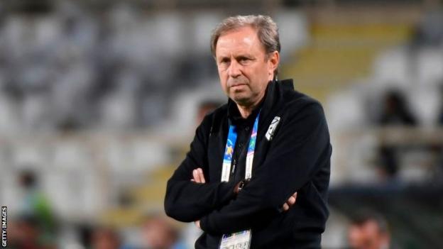 L'entraîneur serbe Milovan Rajevac