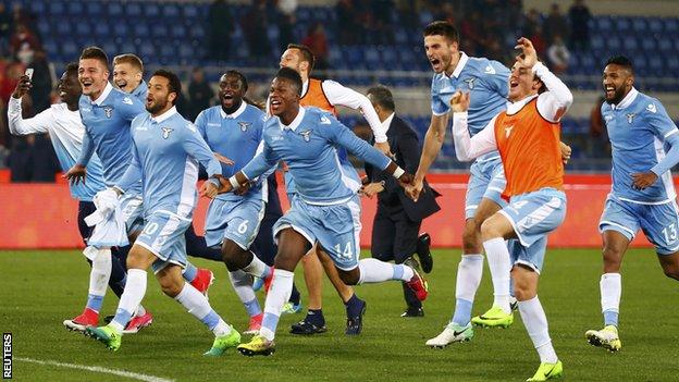 Lazio celebrate