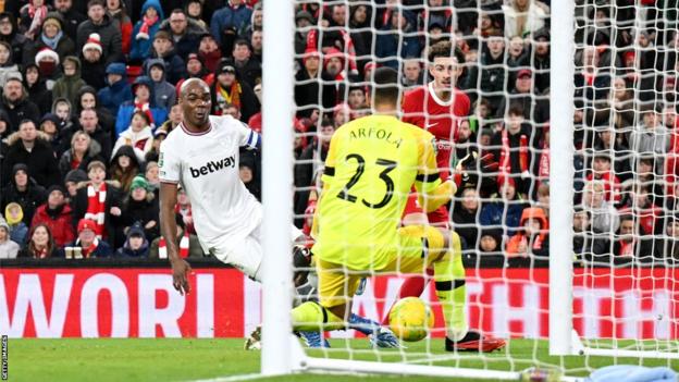 Curtis Jones scores Liverpool's second goal
