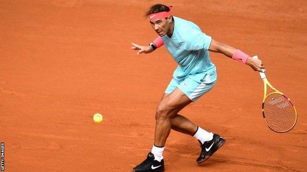 French Open 2020: Rafael Nadal thrashes Mackenzie McDonald in second round  - BBC Sport
