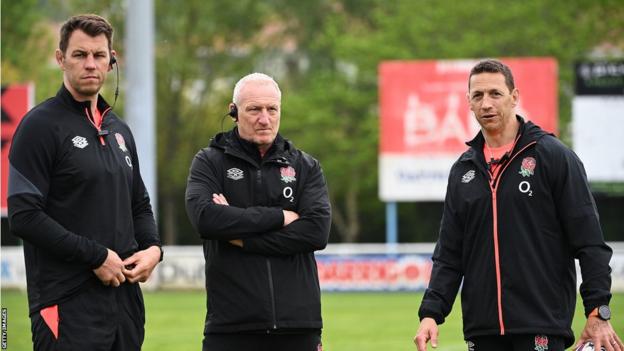 Louis Deacon, Simon Middleton and Scott Bemand oversee training