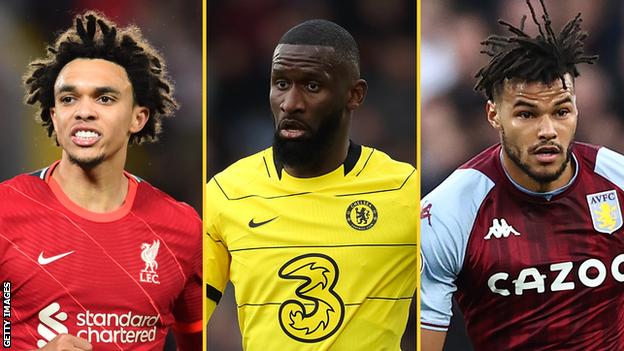 Trent Alexander-Arnold (Liverpool), Antonio Rudiger (Chelsea), Tyrone Mings (Aston Villa)