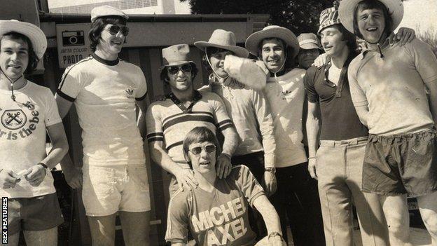 Les joueurs du comté de Derby en vacances à Majorque après la saison 1971-72