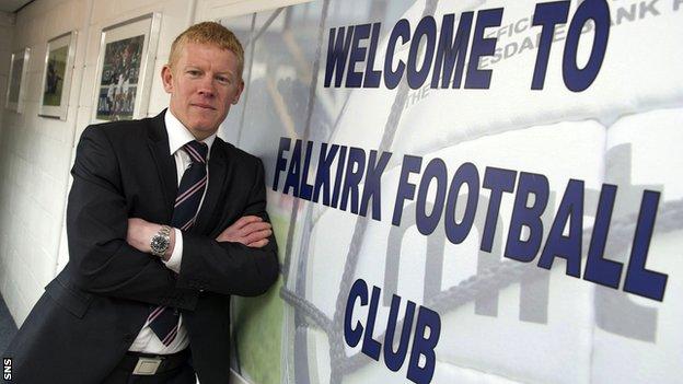 Gary Holt was appointed as Falkirk manager in 2013