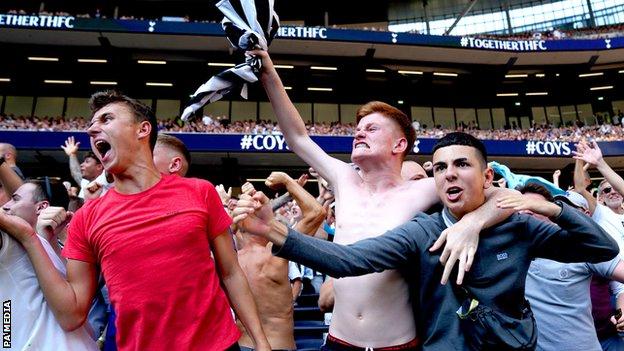 Newcastle's supporters celebrate