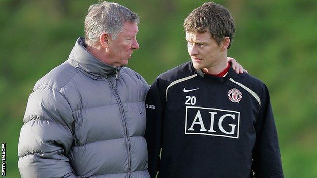 Sir Alex Ferguson and Ole Gunnar Solskjaer