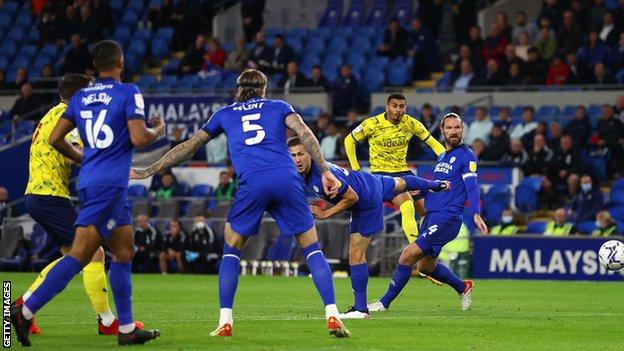 Swansea 0-1 Cardiff City: Aiden Flint fires Bluebirds to first