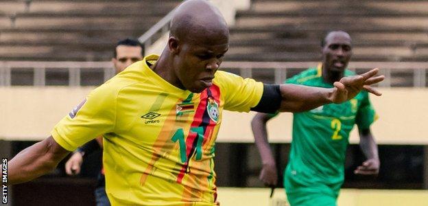 Knowledge Musona in action for Zimbabwe