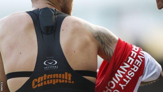 Why do footballers wear GPS vests? 