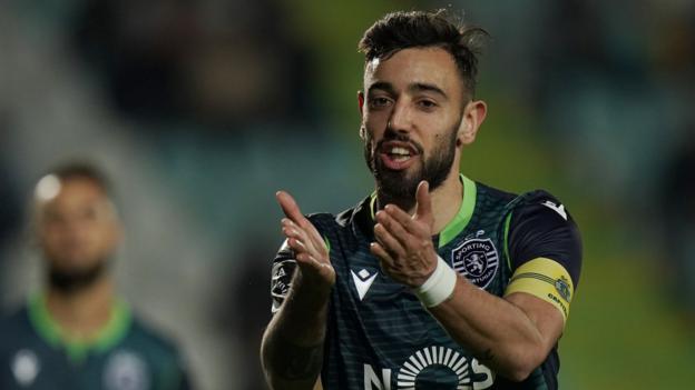 Bruno Fernandes: Manchester United target will play in Lisbon derby on Friday - BBC Sport