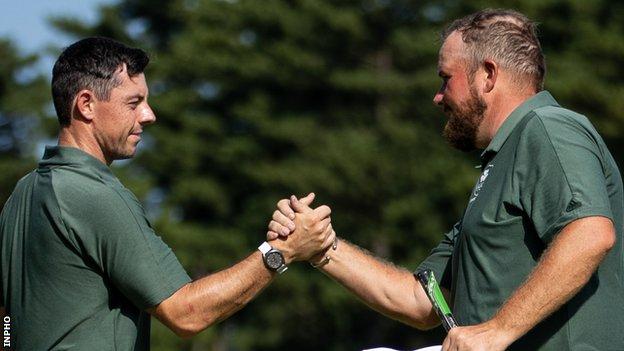 Rory McIlroy played alongside Irish team-mate Shane Lowry in his first Olympics