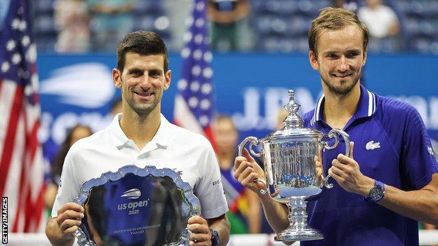 Novak Djokovic ٶͧ US Open Ѻ Daniil Medvedev ѧҡͺԧȻ 2021 