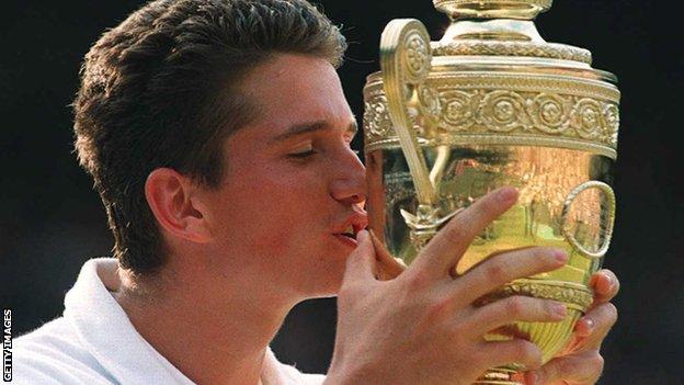 Krajicek beat American MaliVai Washington in the 1996 Wimbledon men's singles final