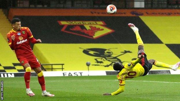 Danny Welbeck in action for Watford