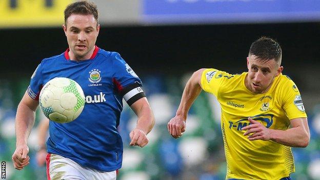 Jamie Mulgrew's Linfield are four points clear of second-placed Coleraine in the Irish Premiership