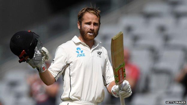 New Zealand v England: Captain Kane Williamson breaks century record on ...