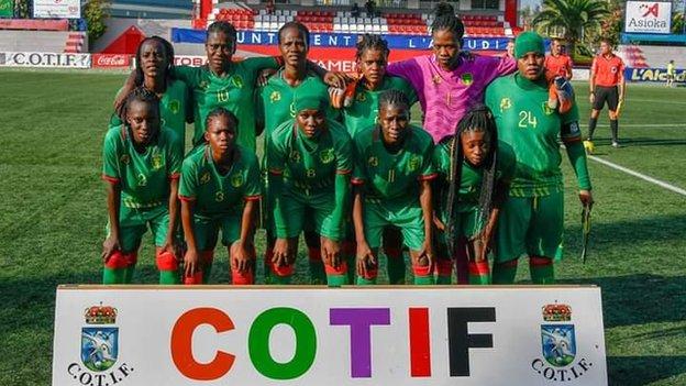 Mauritania's team at the invitational Cotif tournament in Mallorca