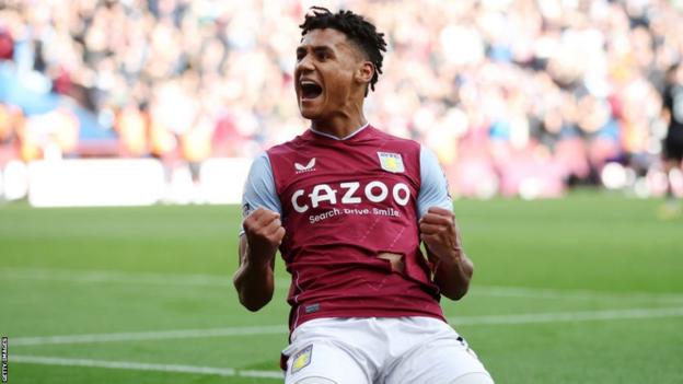 Ollie Watkins celebrates