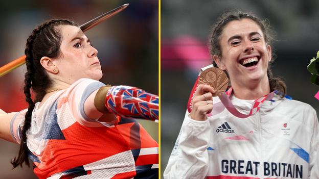 Hollie Arnold (l) and Olivia Breen (r) both won bronze medals in the para-athletics in Tokyo.